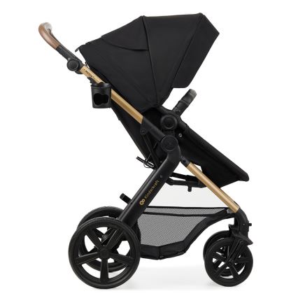 KINDERKRAFT - Carrinho de bebé combinado 3em1 MOOV 2 Pure preto + assento de automóvel MINK PRO