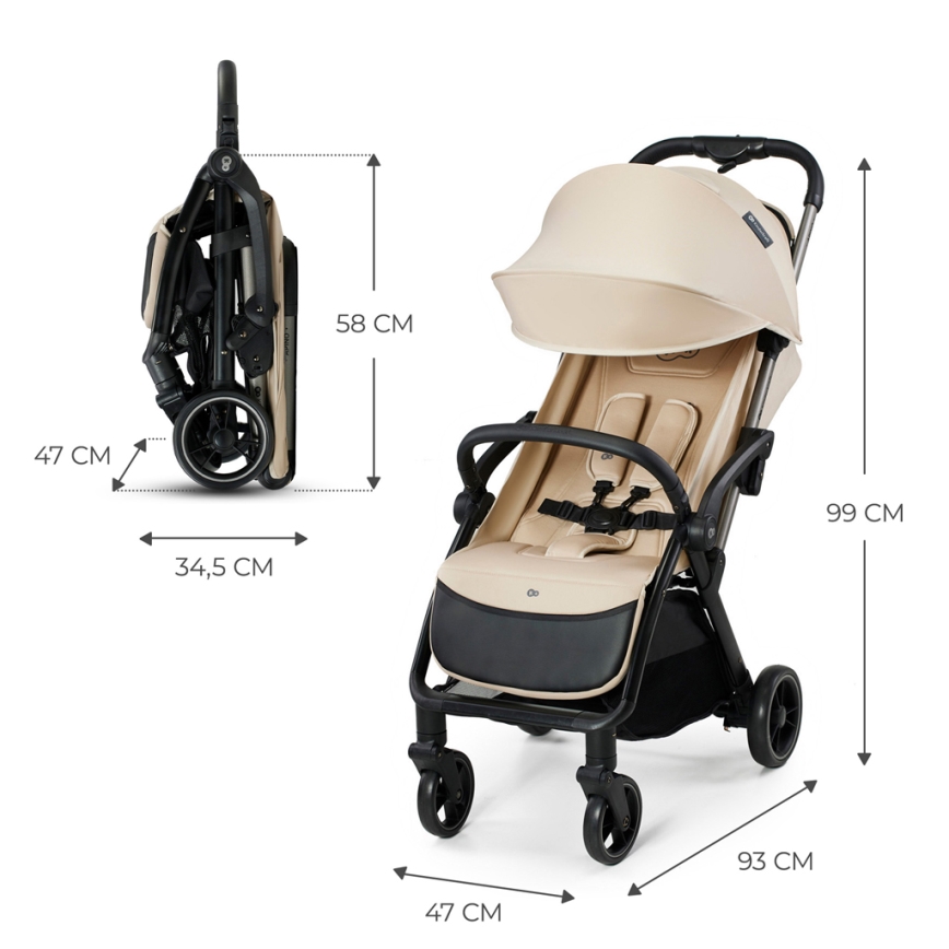 KINDERKRAFT - Carrinho de passeio APINO bege