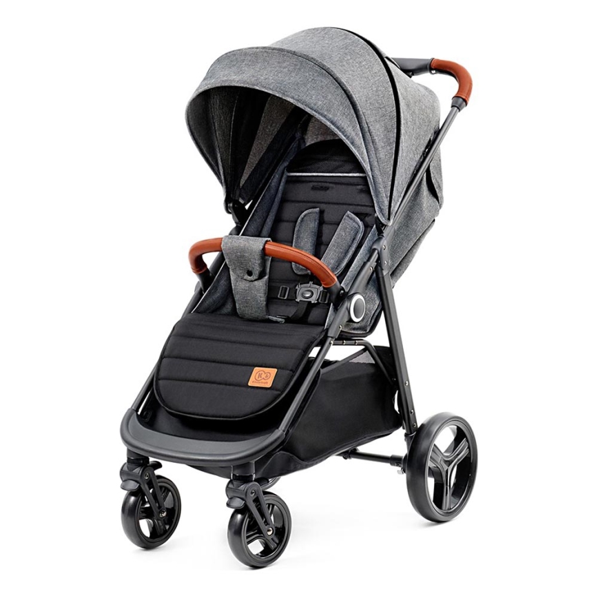 KINDERKRAFT - Carrinho de passeio GRANDE PLUS cinzento