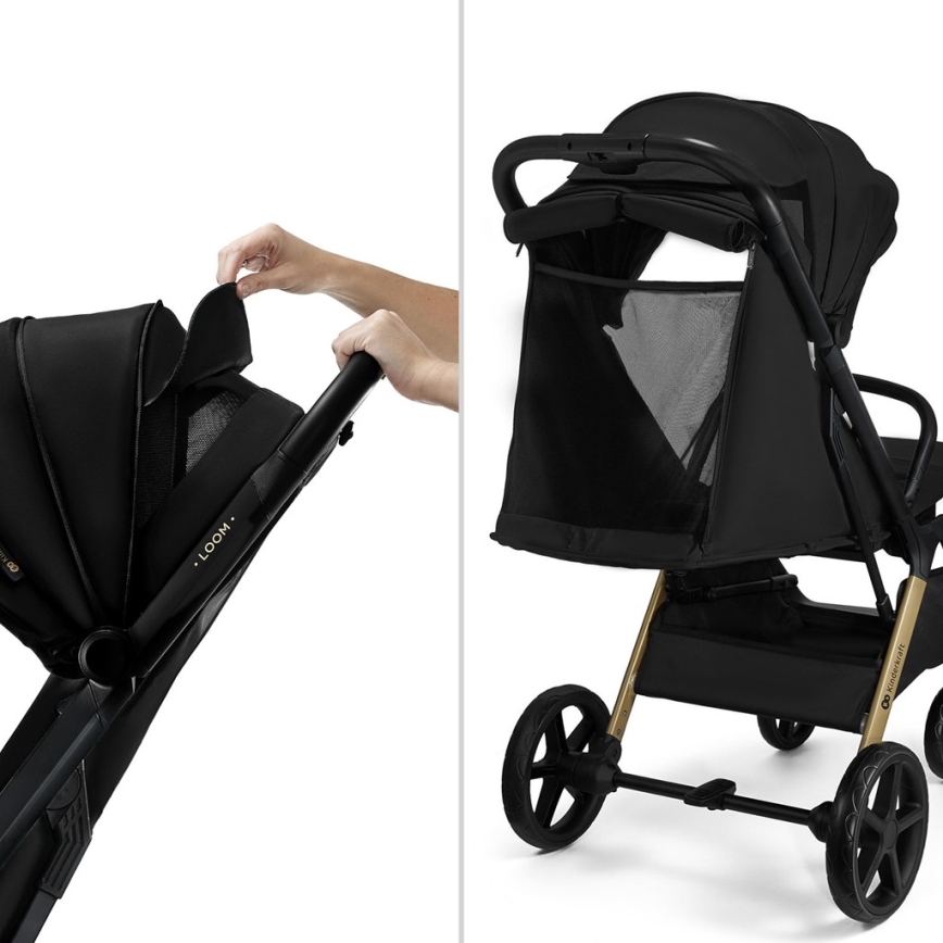 KINDERKRAFT - Carrinho de passeio LOOM preto