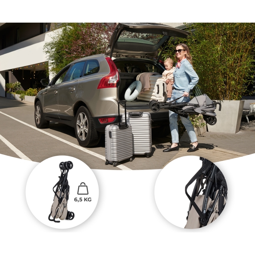 KINDERKRAFT - Carrinho de passeio TIK bege
