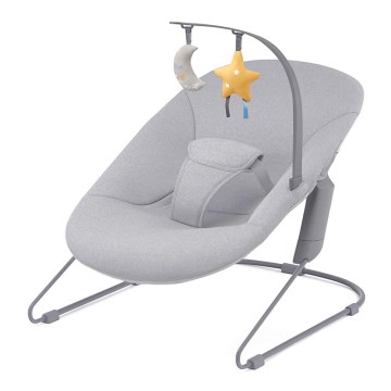 KINDERKRAFT - Espreguiçadeira de bebé CALMEE cinzento