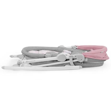 KINDERKRAFT - Espreguiçadeira para bebé 5 em 1 NOLA rosa/cinzenta