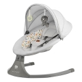 KINDERKRAFT - Espreguiçadeira para bebé com melodia 2em1 LUMI cinzento claro