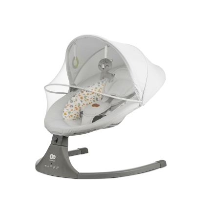 KINDERKRAFT - Espreguiçadeira para bebé com melodia 2em1 LUMI cinzento claro