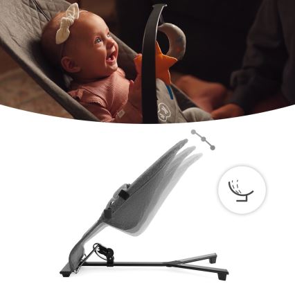 KINDERKRAFT - Espreguiçadeira para bebé MIMI cinzento