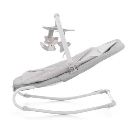 KINDERKRAFT - Espreguiçadeira vibratória para bebé com melodia FELIO 2 cinzento