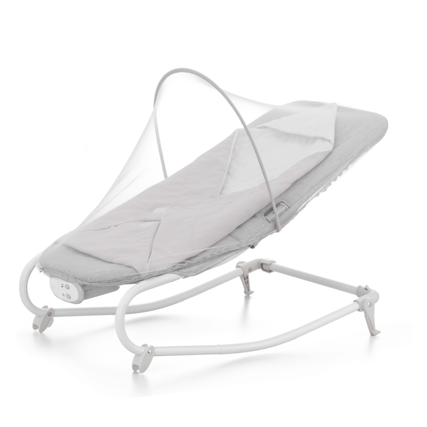 KINDERKRAFT - Espreguiçadeira vibratória para bebé com melodia FELIO 2 cinzento