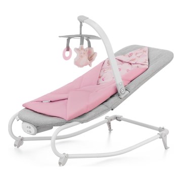 KINDERKRAFT - Espreguiçadeira vibratória para bebé com melodia FELIO 2 rosa