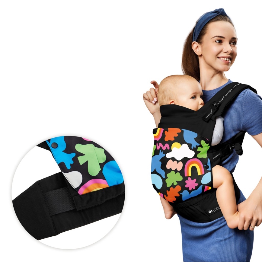 KINDERKRAFT - Porta-bebés HUGGY Happy shapes