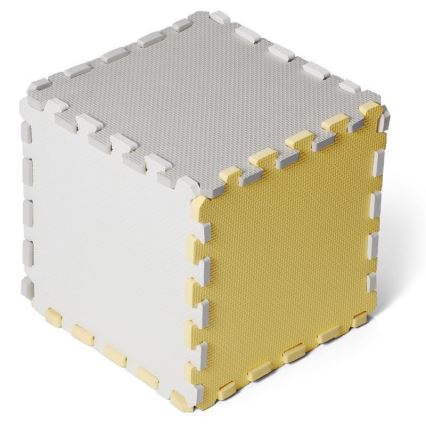 KINDERKRAFT - Quebra-cabeça de espuma LUNO 30 peças cinza/amarelo
