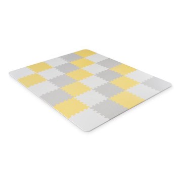 KINDERKRAFT - Puzzle de espuma LUNO 30pcs cinza/amarelo
