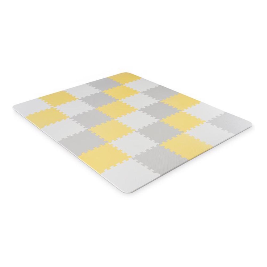 KINDERKRAFT - Puzzle de espuma LUNO 30pcs cinza/amarelo