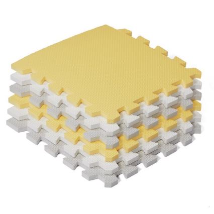 KINDERKRAFT - Puzzle de espuma LUNO 30pcs cinza/amarelo