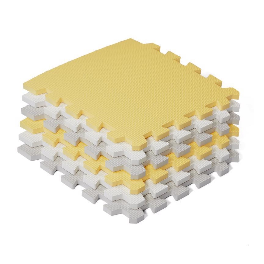 KINDERKRAFT - Puzzle de espuma LUNO 30pcs cinza/amarelo