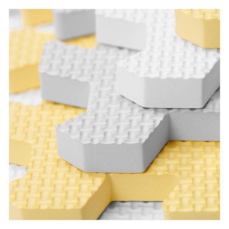 KINDERKRAFT - Puzzle de espuma LUNO 30pcs cinza/amarelo