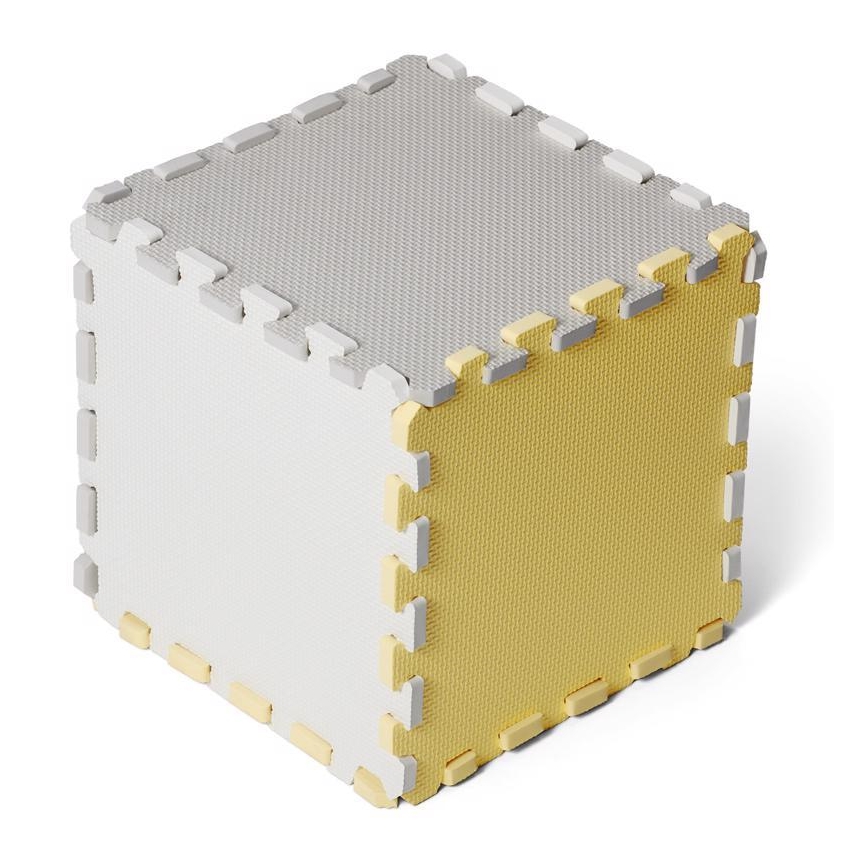 KINDERKRAFT - Puzzle de espuma LUNO 30pcs cinza/amarelo