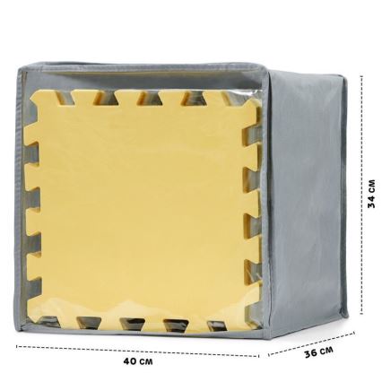KINDERKRAFT - Puzzle de espuma LUNO 30pcs cinza/amarelo