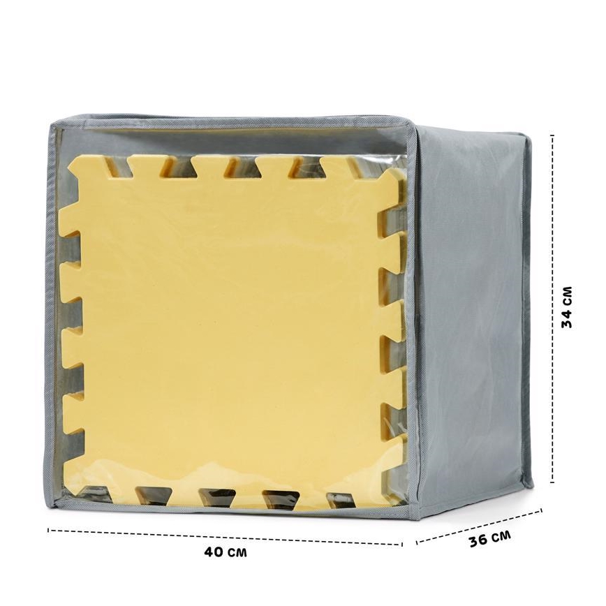 KINDERKRAFT - Puzzle de espuma LUNO 30pcs cinza/amarelo