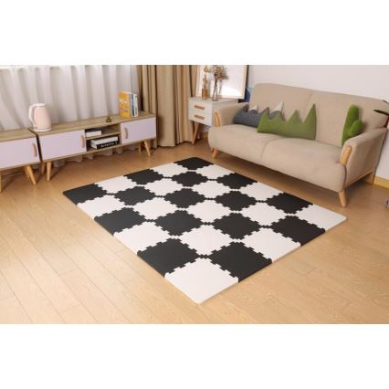 KINDERKRAFT - Puzzle de espuma LUNO 30pcs preto/branco