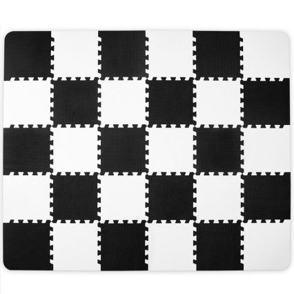 KINDERKRAFT - Puzzle de espuma LUNO 30pcs preto/branco