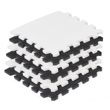 KINDERKRAFT - Puzzle de espuma LUNO 30pcs preto/branco