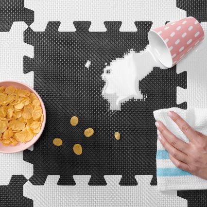 KINDERKRAFT - Puzzle de espuma LUNO 30pcs preto/branco