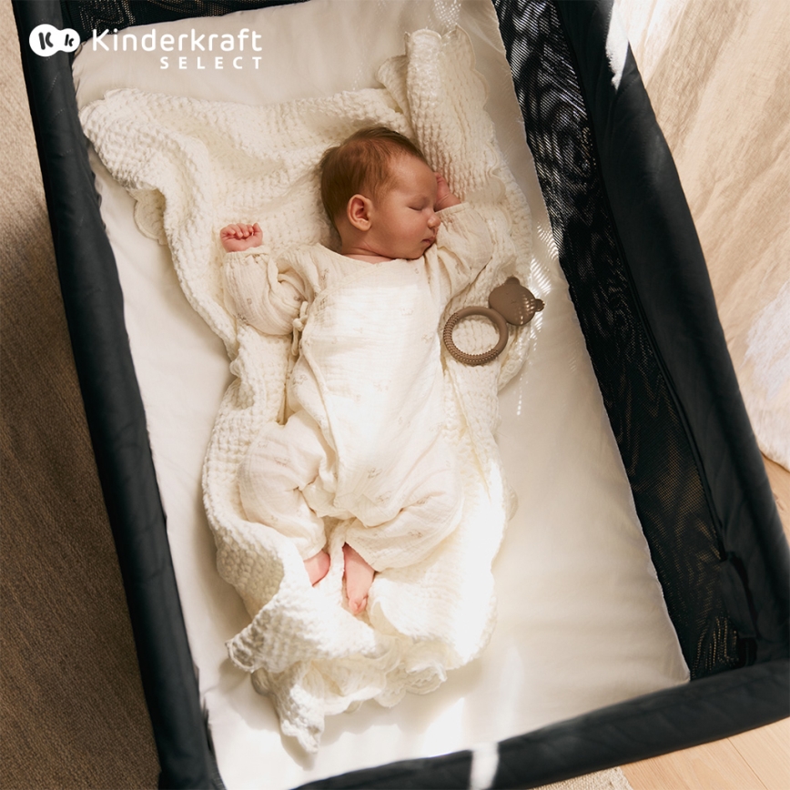 KINDERKRAFT SELECT - Berço de viagem MOON DREAM preto