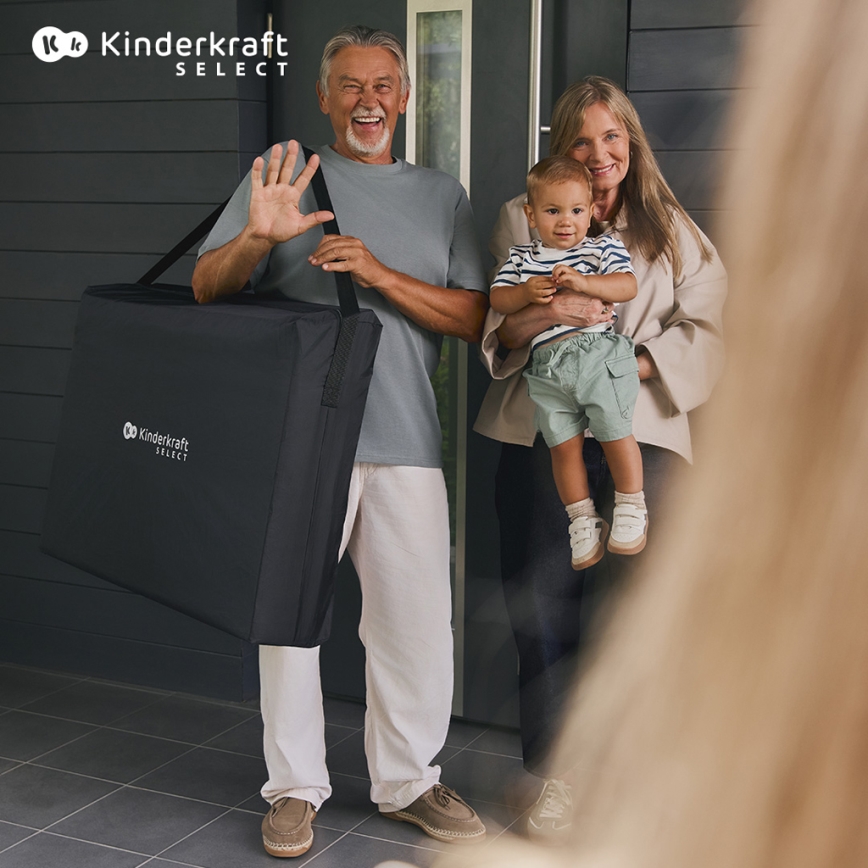 KINDERKRAFT SELECT - Berço de viagem MOON DREAM preto