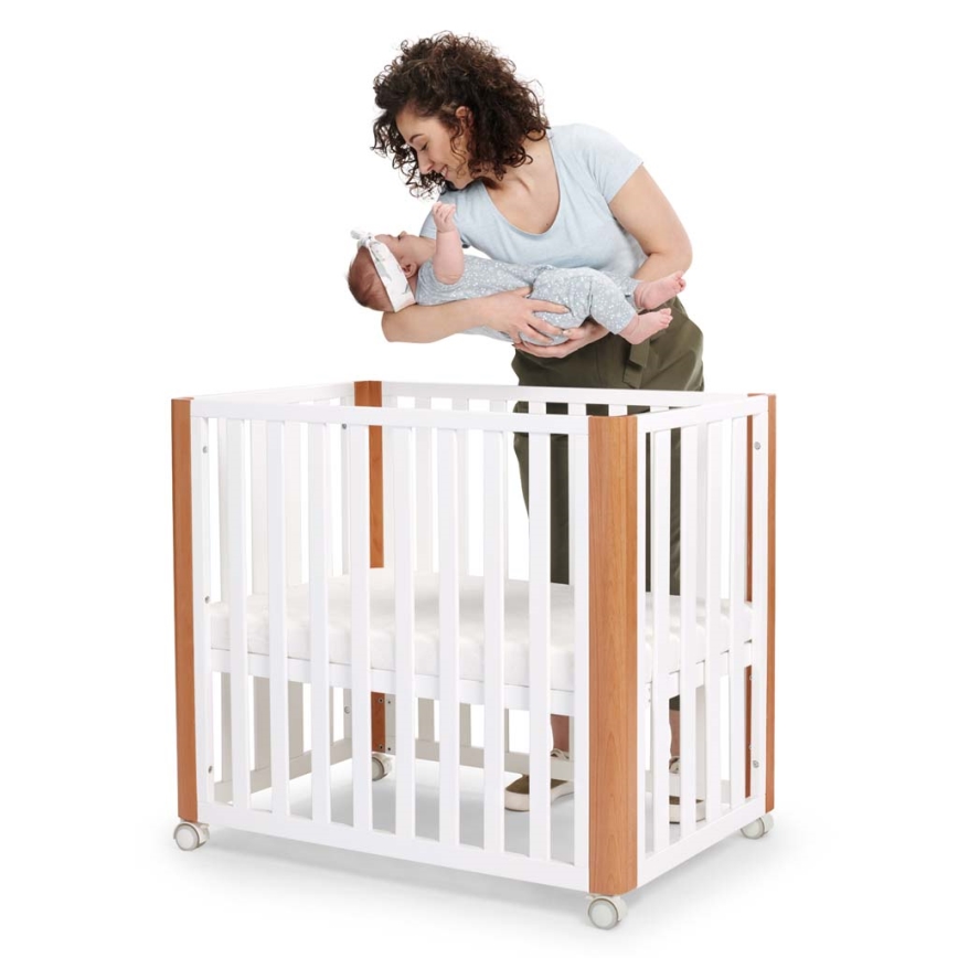 KINDERKRAFT SELECT - Berço infantil 4 em 1 KOYA Premium faia/pinho