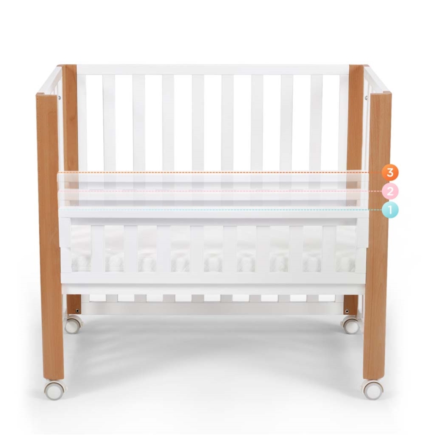 KINDERKRAFT SELECT - Berço infantil 4 em 1 KOYA Premium faia/pinho
