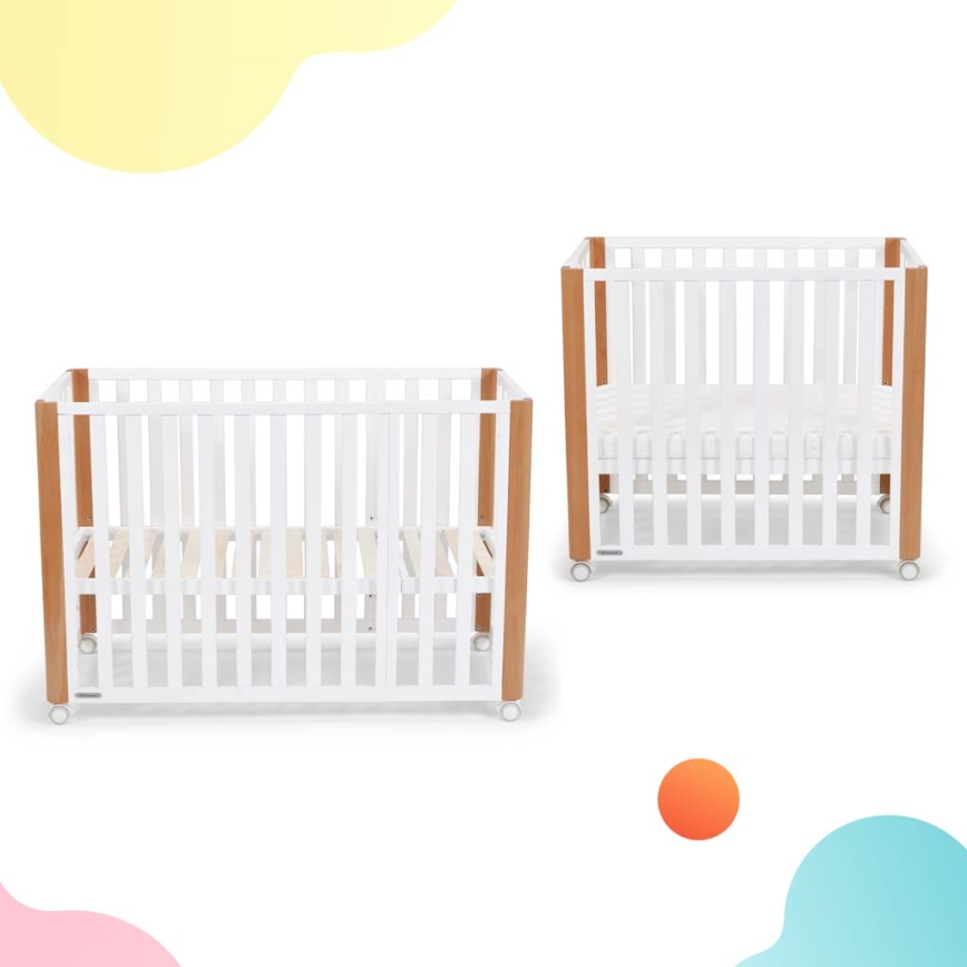 KINDERKRAFT SELECT - Berço infantil 4 em 1 KOYA Premium faia/pinho