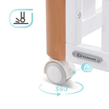 KINDERKRAFT SELECT - Berço infantil 4 em 1 KOYA Premium faia/pinho