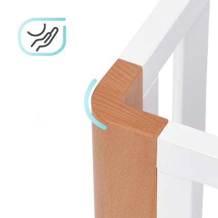 KINDERKRAFT SELECT - Berço infantil 4 em 1 KOYA Premium faia/pinho