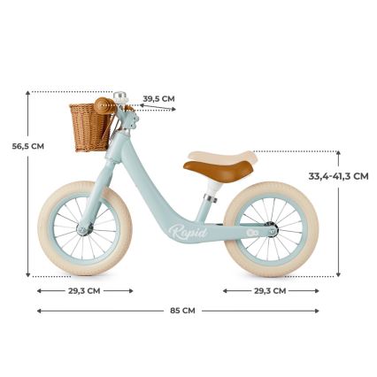 KINDERKRAFT SELECT - Bicicleta de empurrar RAPID2 Blue breeze