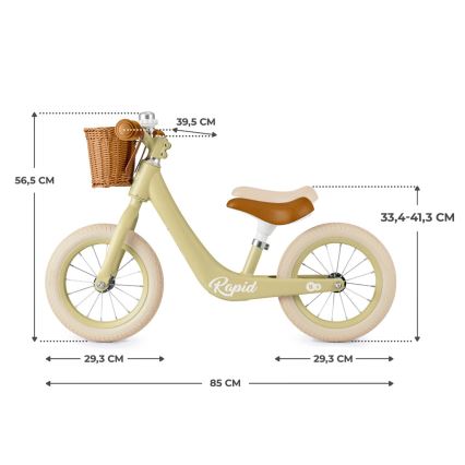 KINDERKRAFT SELECT - Bicicleta de empurrar RAPID2 Savannah verde