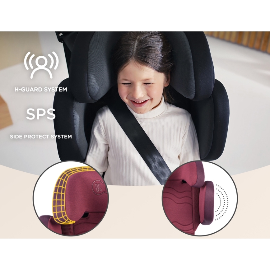 KINDERKRAFT SELECT - Cadeira auto XPAND 2 i-Tamanho (100-150 cm) Premium Cherry pearl