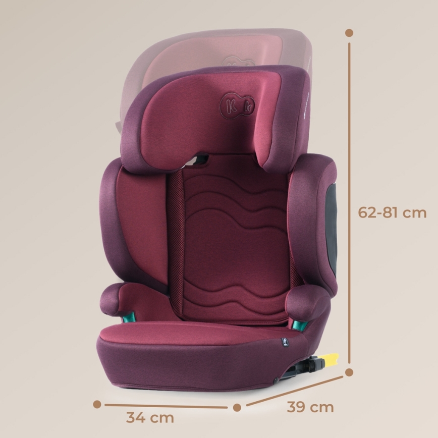 KINDERKRAFT SELECT - Cadeira auto XPAND 2 i-Tamanho (100-150 cm) Premium Cherry pearl