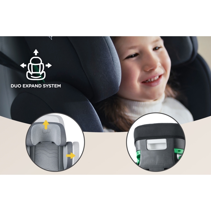 KINDERKRAFT SELECT - Cadeira auto XPAND 2 i-Tamanho (100-150 cm) Premium Foguete cinzento