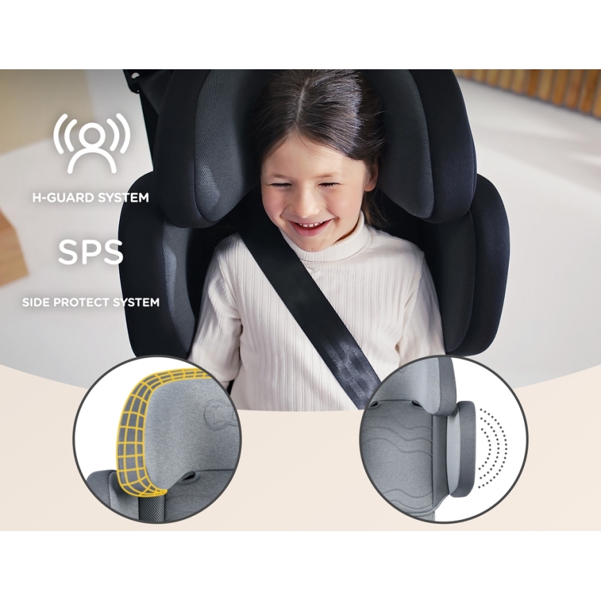 KINDERKRAFT SELECT - Cadeira auto XPAND 2 i-Tamanho (100-150 cm) Premium Foguete cinzento