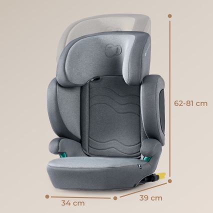 KINDERKRAFT SELECT - Cadeira auto XPAND 2 i-Tamanho (100-150 cm) Premium Foguete cinzento