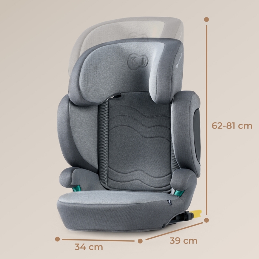 KINDERKRAFT SELECT - Cadeira auto XPAND 2 i-Tamanho (100-150 cm) Premium Foguete cinzento
