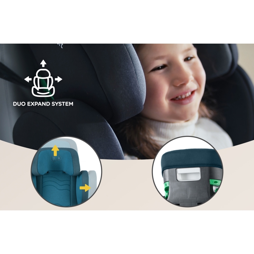 KINDERKRAFT SELECT - Cadeira auto XPAND 2 i-Tamanho (100-150 cm) Premium Harbour azul