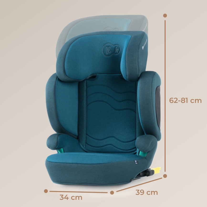 KINDERKRAFT SELECT - Cadeira auto XPAND 2 i-Tamanho (100-150 cm) Premium Harbour azul