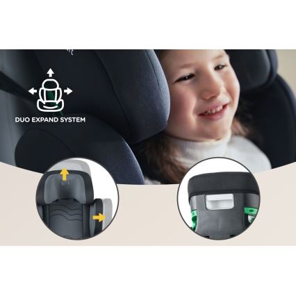 KINDERKRAFT SELECT - Cadeira auto XPAND 2 i-Tamanho (100-150cm) Premium Graphite preto