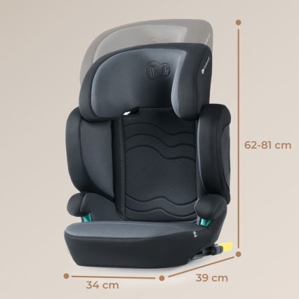 KINDERKRAFT SELECT - Cadeira auto XPAND 2 i-Tamanho (100-150cm) Premium Graphite preto