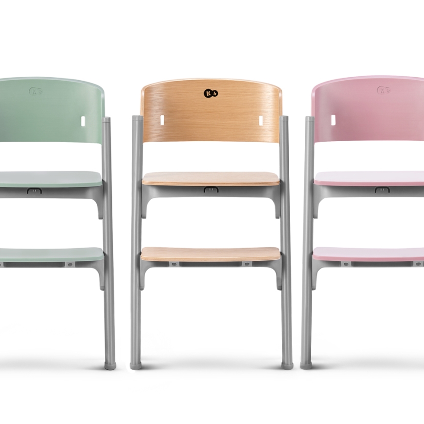 KINDERKRAFT SELECT - Cadeira de refeição para criança 3em1 LIVY Premium Aster rosa