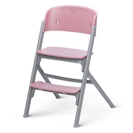 KINDERKRAFT SELECT - Cadeira de refeição para criança 3em1 LIVY Premium Aster rosa + espreguiçadeira CALMEE