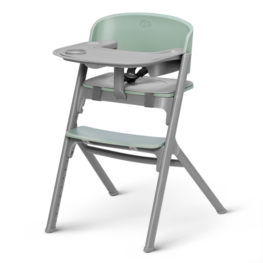 KINDERKRAFT SELECT - Cadeira de refeição para criança 3em1 LIVY Premium Olive verde + espreguiçadeira CALMEE