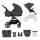 KINDERKRAFT SELECT - Carrinho de bebé combinado 2em1 YOXI Moonlight cinzento